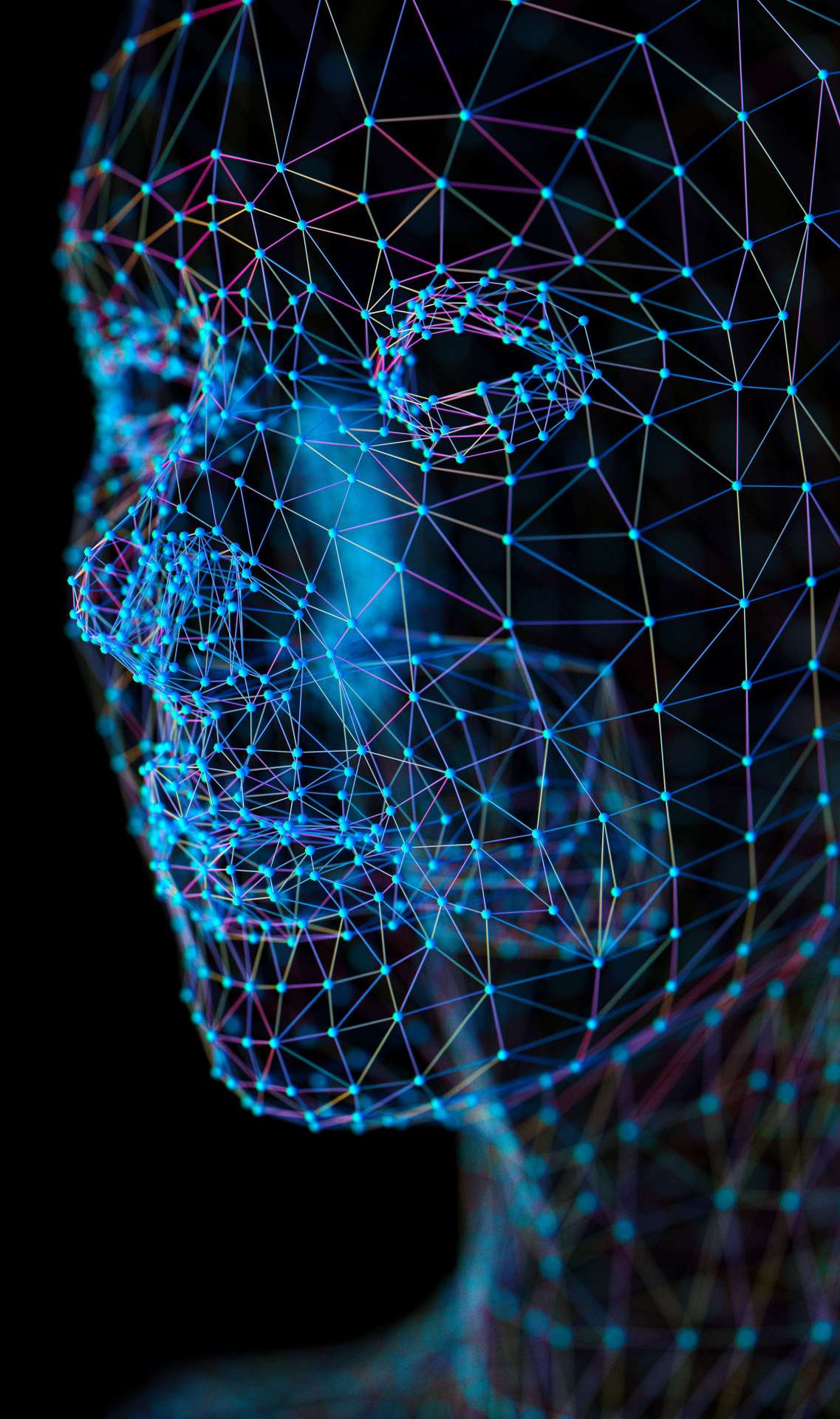 AI-generated face with numerous dots representing VoiceSentinel's capabilities in Voice Security, AI Voice Detection, and Voice Deepfake Detection. Highlighting the need for Voice Authentication, Cybersecurity Solutions, and Voice Fraud Prevention Technology. Showcasing AI Voice Technology for Secure Voice Communications and Voice Tech Innovation. Emphasizing Identity Verification Systems and AI voice recognition for enhanced Voice tech security.